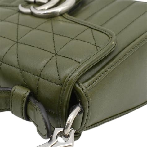 gucci 583571|GUCCI GG Marmont Mini Top Handle Crossbody Bag Olive .